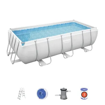 Piscina tubular acima do solo BESTWAY Power Steel, C.4,04 x L.2,01 x A.1 m