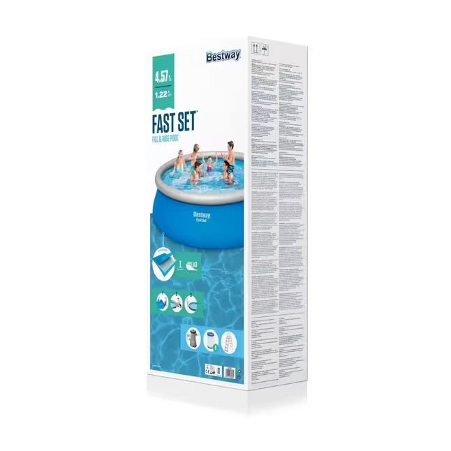 Bestway - Fast Set - Piscina Insuflável - 457x122 cm - Redonda