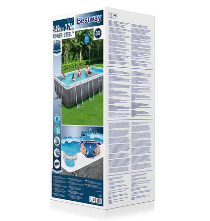 Piscina retangular Bestway Power Steel 5,49 x 2,74 A 1,22