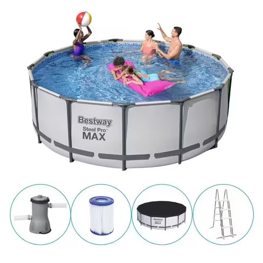 Bestway - Steel Pro MAX - Piscina tubular - 396x122 cm - Redonda