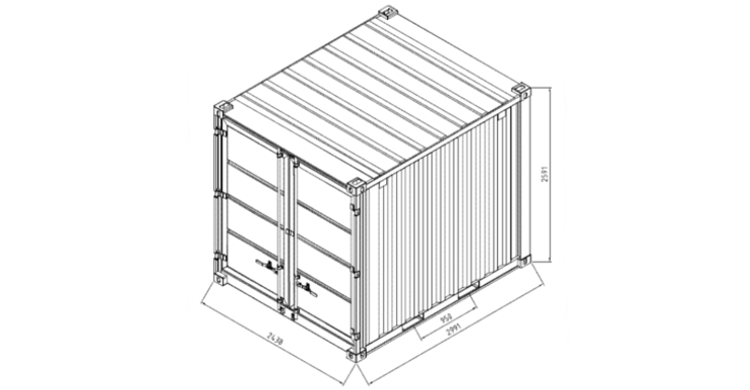 Containers de 10 pés T