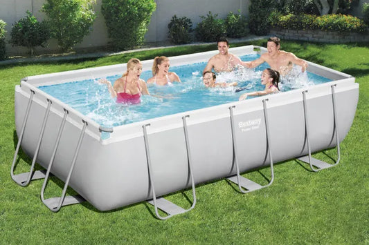 Piscina tubular acima do solo BESTWAY Power Steel, C.4,04 x L.2,01 x A.1 m