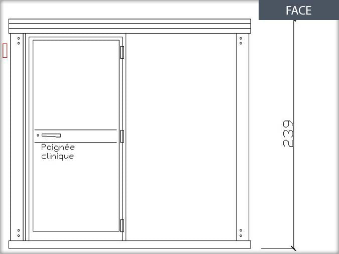 cabine wc public RDC