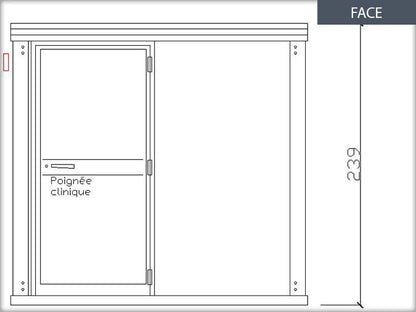 cabine wc public RDC
